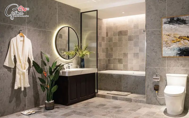 Cách bố trí gương phòng tắm cho nhà phố