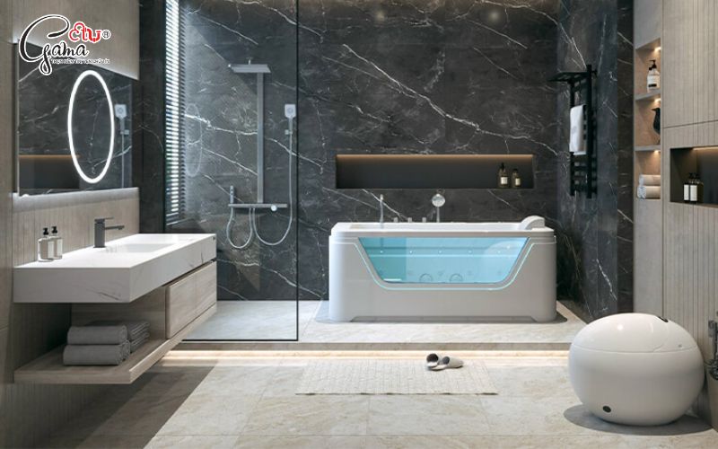 Cách bố trí gương phòng tắm cho khách sạn, spa