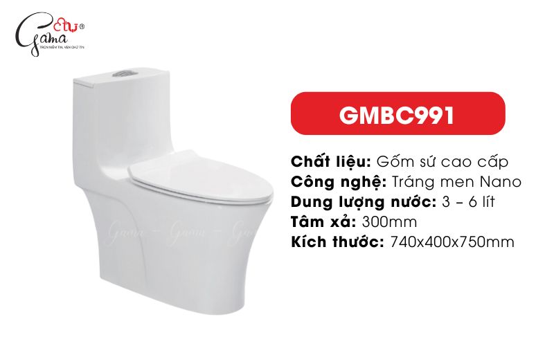GMBD991 – Dòng bồn cầu cao cấp tối ưu lực cuốn