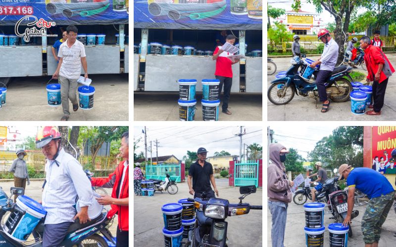 Trao sơn cho 50 hộ dân – Lan toả giá trị thiết thực