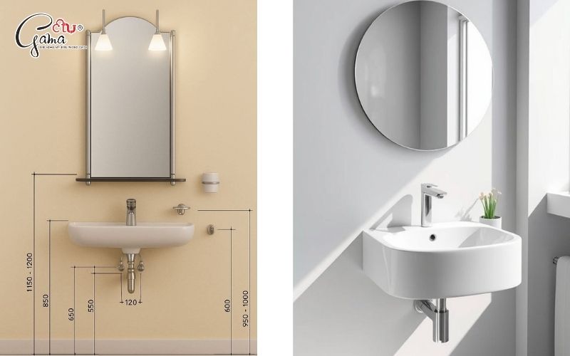 Lavabo treo tường