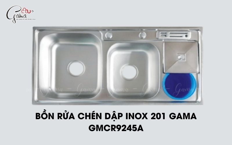 Bồn rửa chén dập Inox 201 Gama GMCR9245A