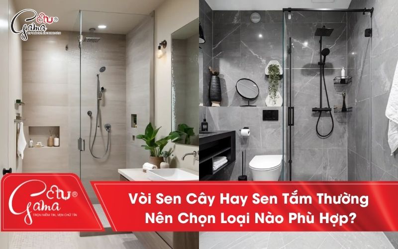 Vòi Sen Cây Hay Sen Tắm Thường – Nên Chọn Loại Nào Phù Hợp?