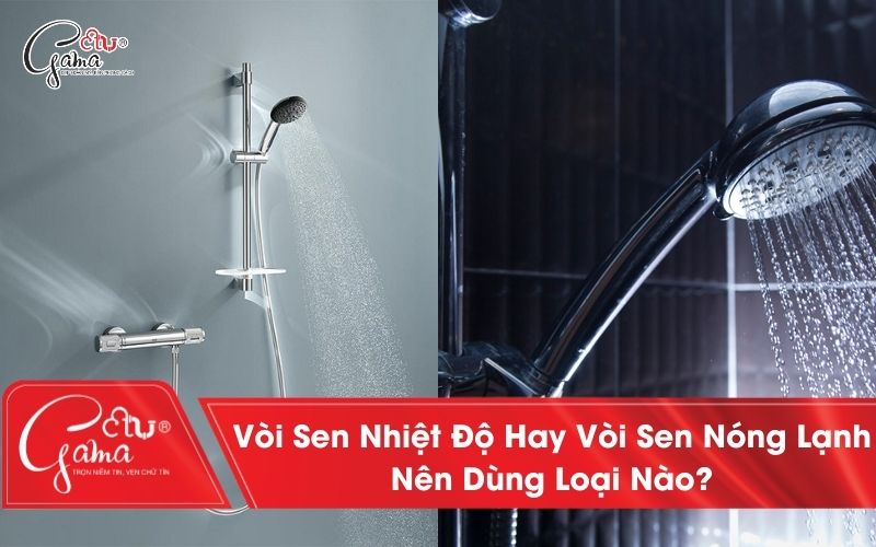 Vòi Sen Nhiệt Độ Hay Vòi Sen Nóng Lạnh – Nên Dùng Loại Nào?