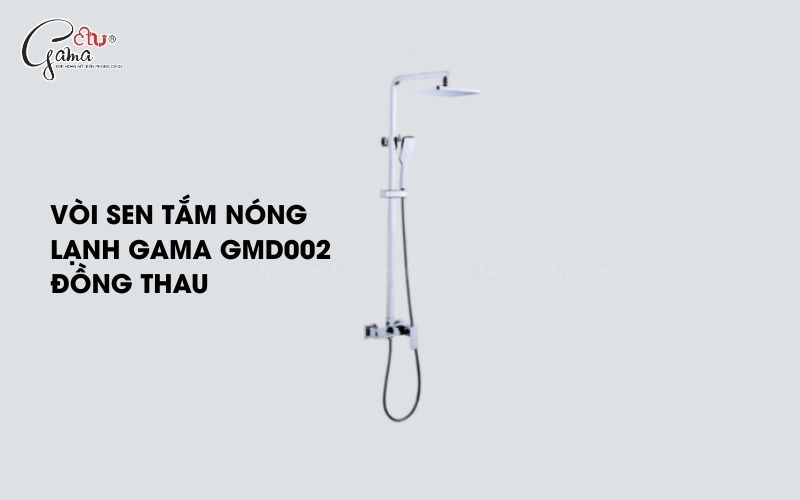 Vòi sen tắm nóng lạnh Gama GMD002 đồng thau