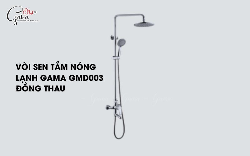 Vòi sen tắm nóng lạnh Gama GMD003 đồng thau