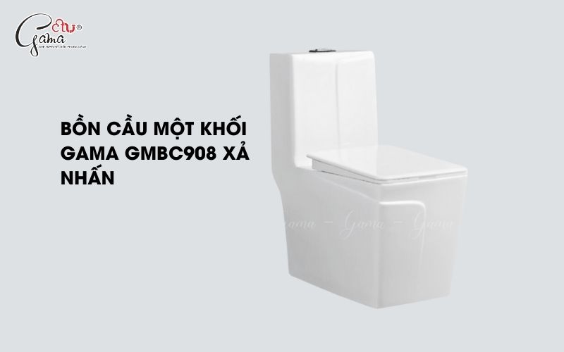 Bồn cầu một khối Gama GMBC908 xả nhấn