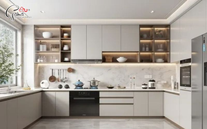 Thiết kế bếp lấy đảo bếp là trung tâm