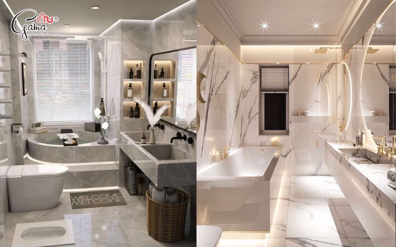 Thiết kế phòng tắm hiện đại