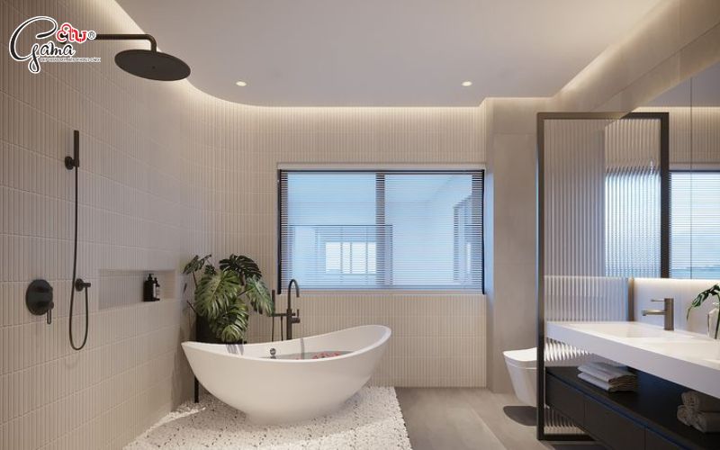 Thiết kế phòng tắm tối giản