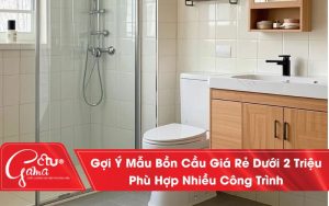 Gợi ý các mẫu bồn cầu giá rẻ dưới 2 triệu phù hợp nhiều công trình