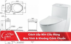 Cách lắp bồn cầu vệ sinh chi tiết đúng kỹ thuật lắp đặt tại nhà