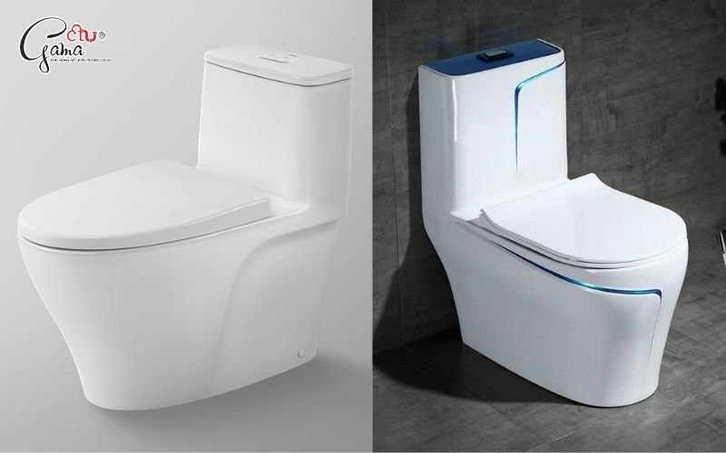 Cấu tạo thân bồn cầu liền khối (thân sứ)