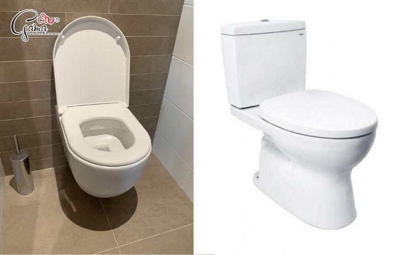 Cấu tạo phần nắp bồn cầu vệ sinh ngồi bệt