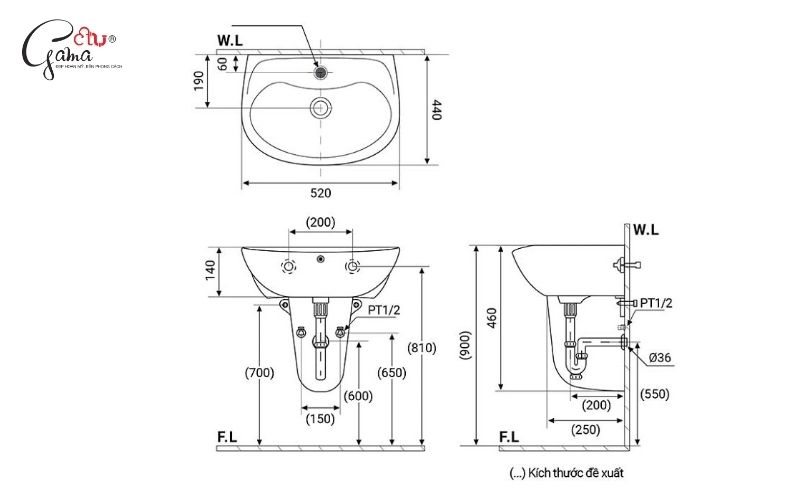 Tính toán cao độ lắp đặt phù hợp