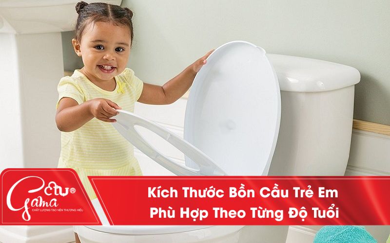 Kích Thước Bồn Cầu Trẻ Em Phù Hợp Theo Từng Độ Tuổi
