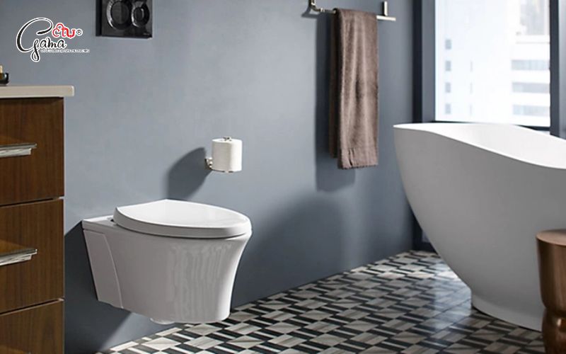 Kích thước bồn cầu âm tường cao cấp cho căn hộ, khách sạn