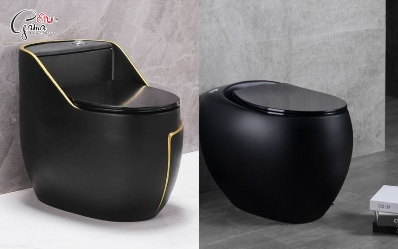 Bồn cầu trứng sứ trắng kiểu dáng độc đáo