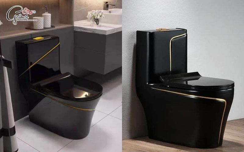 Bồn cầu liền khối phù hợp không gian hiện đại