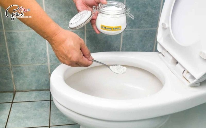 Dùng baking soda và giấm để làm sạch cặn