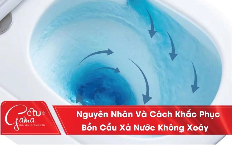 Bồn cầu xả nước không xoáy