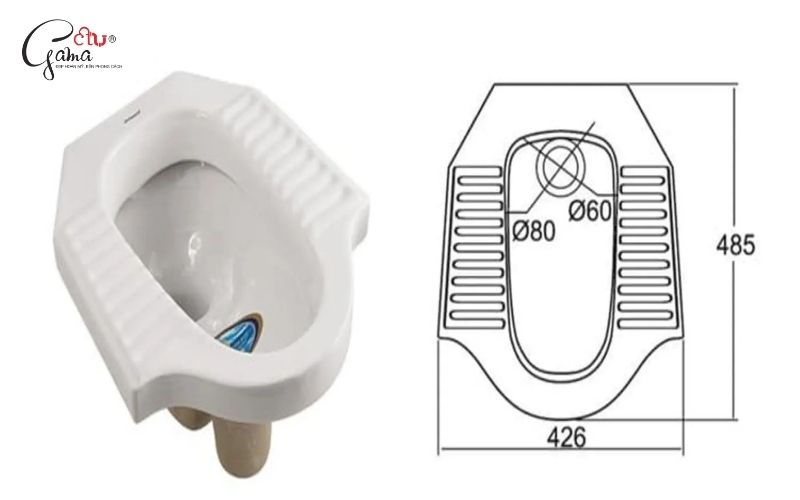 Thân bồn cầu xổm