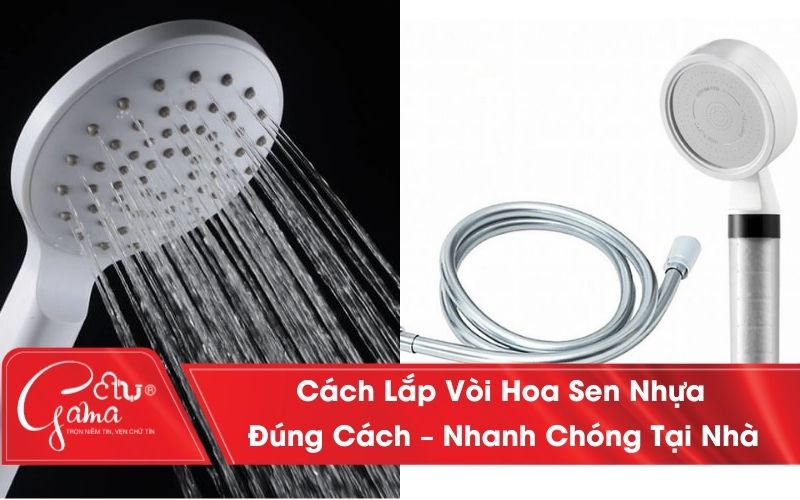 Cách lắp vòi hoa sen nhựa