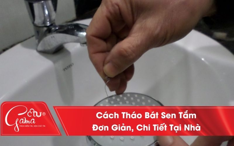 Cách tháo bát sen tắm