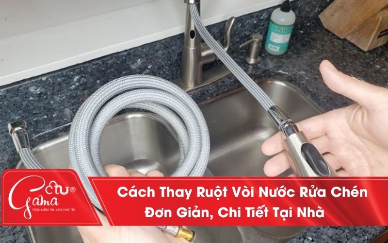 Cách thay ruột vòi nước rửa chén