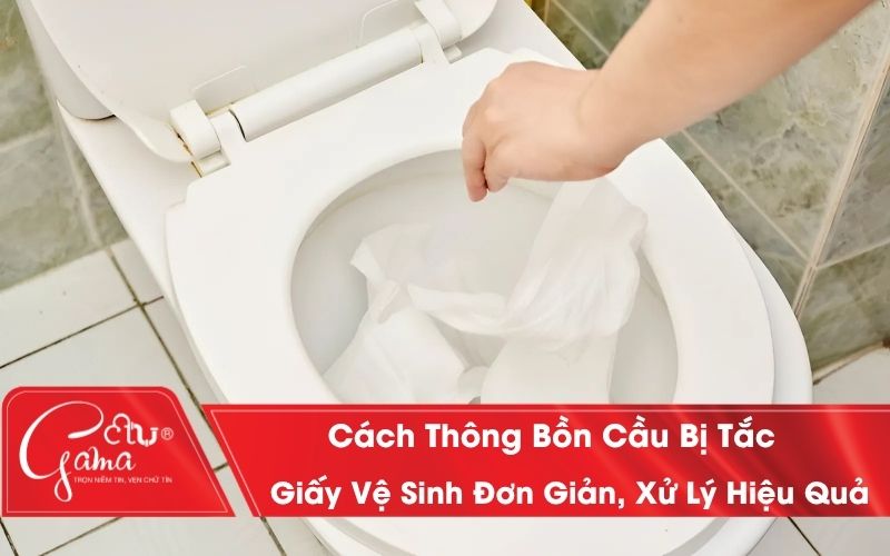 Cách Thông Bồn Cầu Bị Tắc Giấy Vệ Sinh Đơn Giản, Xử Lý Hiệu Quả