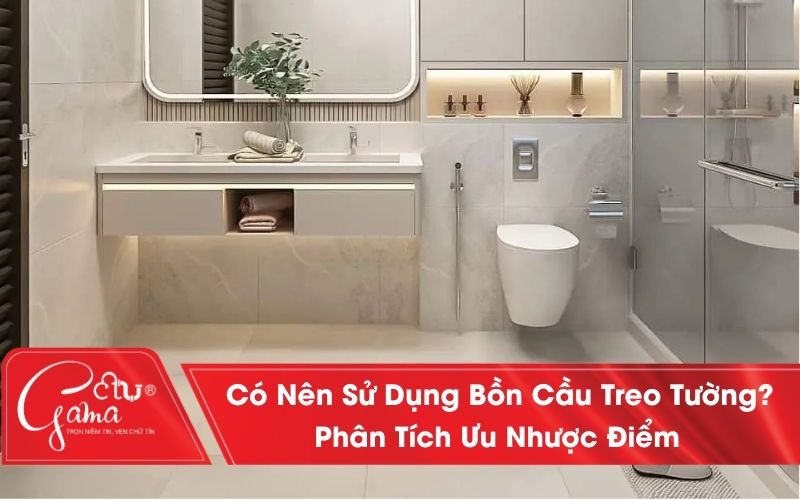 Có nên sử dụng bồn cầu treo tường