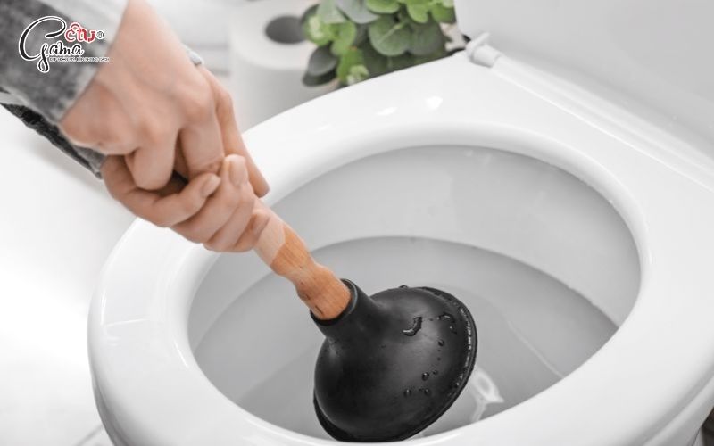 Dụng cụ thông tắc bồn cầu Pittong cao su