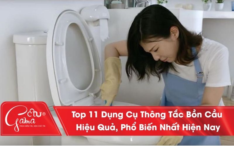 Top 11 dụng cụ thông tắc bồn cầu 