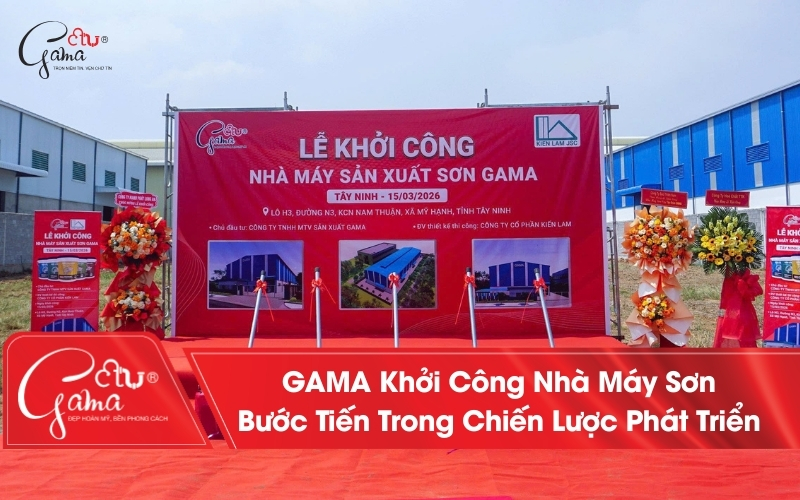 GAMA khởi công nhà máy sơn tại tây ninh bước tiến mới trong chiến lược