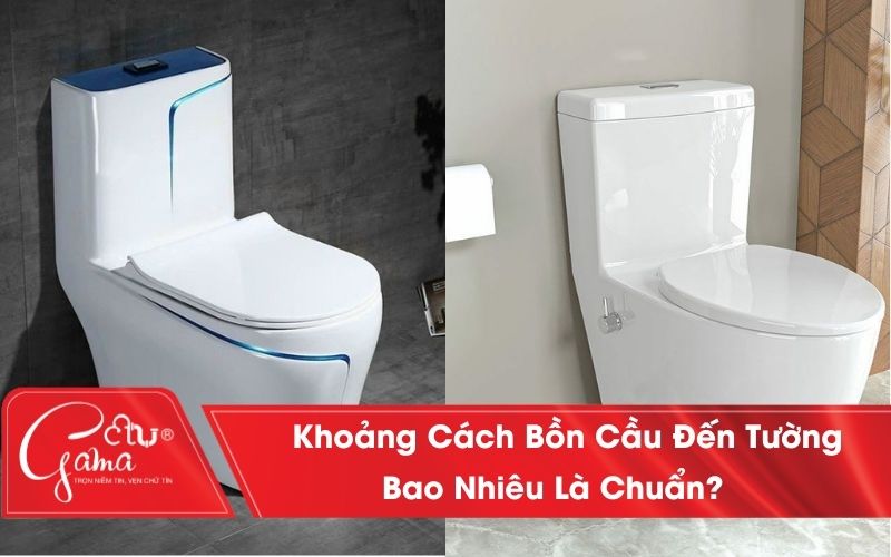 Khoảng cách bồn cầu đến tường