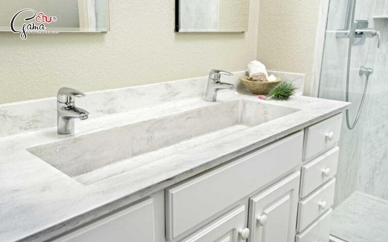 Lavabo đôi tiện lợi cho gia đình nhiều người sử dụng