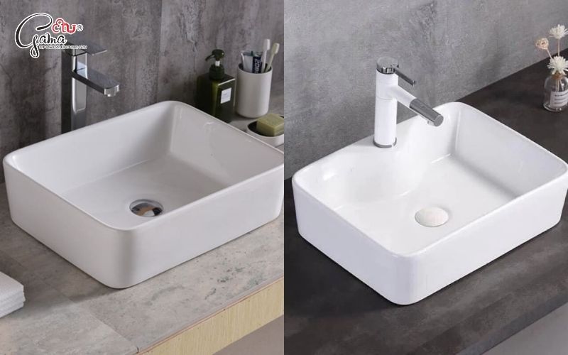 Lavabo đặt bàn kiểu dáng sang trọng cho phòng tắm hiện đại