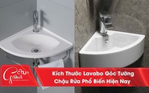 Kích Thước Lavabo Góc Tường, Chậu Rửa Tiêu Chuẩn Phổ Biến Hiện Nay