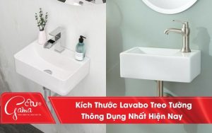 Kích thước lavabo treo tường