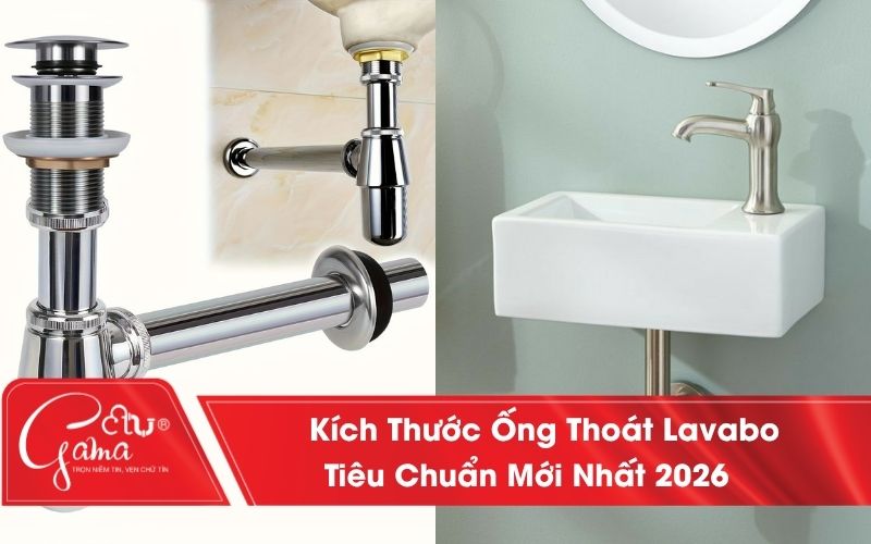Kích thước ống thoát lavabo