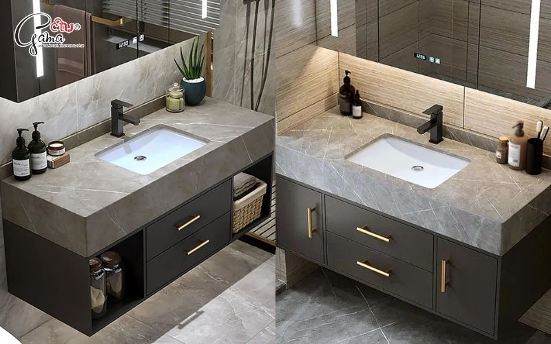 Lavabo chữ nhật cho không gian rộng