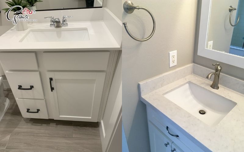 Chậu âm bàn chữ nhật cho căn hộ