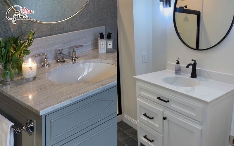 Lavabo oval tăng tính thẩm mỹ