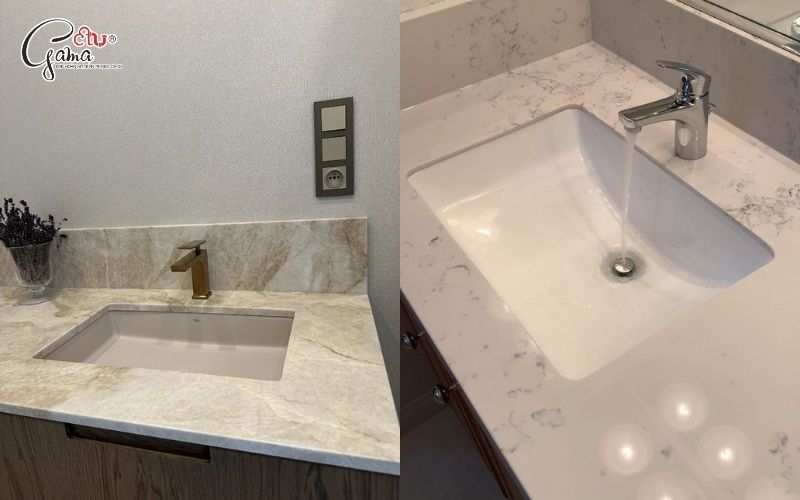 Thiết kế lavabo chữ nhật tối giản