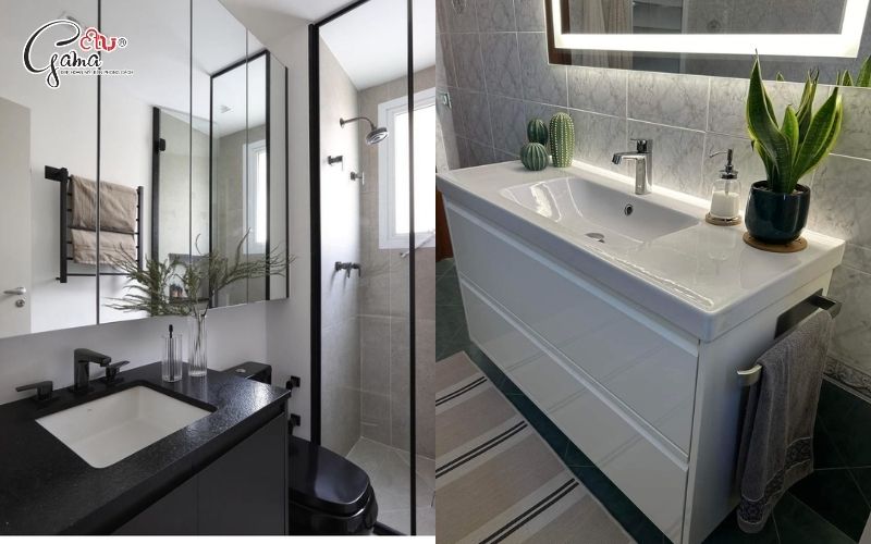 Mẫu chậu rửa âm bàn hình chữ nhật đẹp