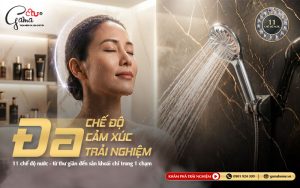Bộ tay sen tăng áp 11 chế độ GAMA
