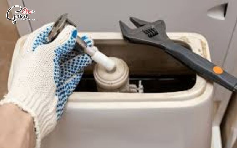 Phao khóa nước (bóng nước) bị kẹt