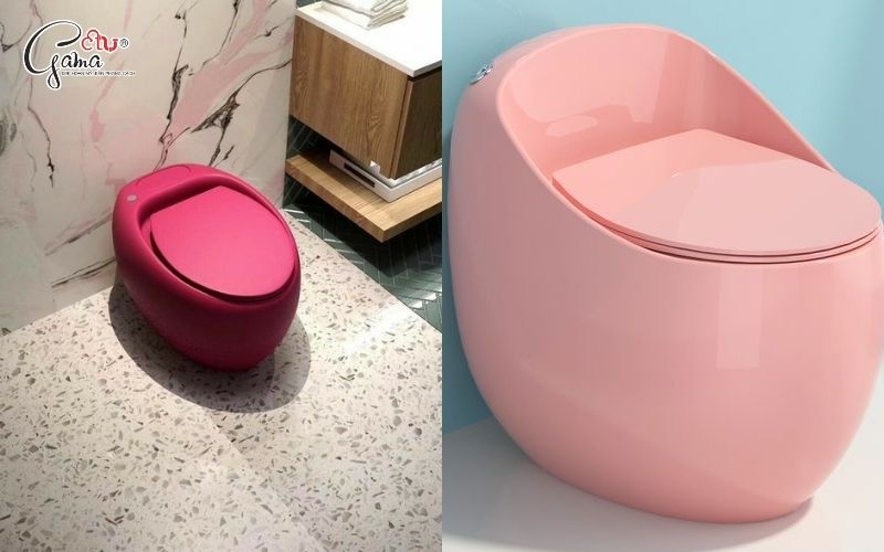 Bồn cầu trứng kiểu dáng bo tròn mềm mại