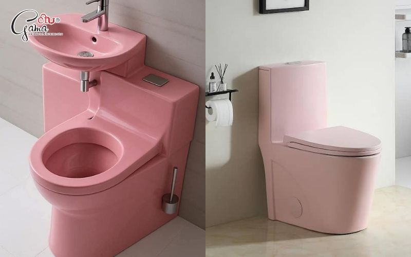 Mẫu bồn cầu liền khối hiện đại dễ lau chùi