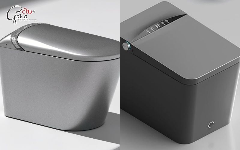 Bồn cầu màu xám điện tử thông minh cao cấp